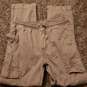 Elastic waist cargo pants